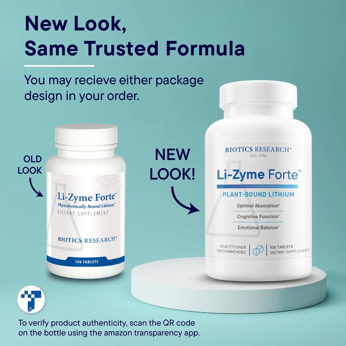 BIOTICS RESEARCH Li Zyme Forte Plant-sourced Lithium Supplement 100 Tablets | Supports Brain & Mood - view 4