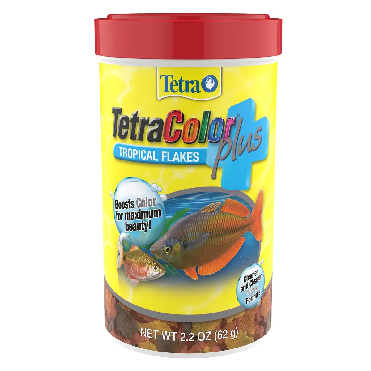 Tetra TetraColor Plus Tropical Fish Food Flakes 2.2 oz | Color-Boosting, Digestible, Balanced Nutrition - main product image
