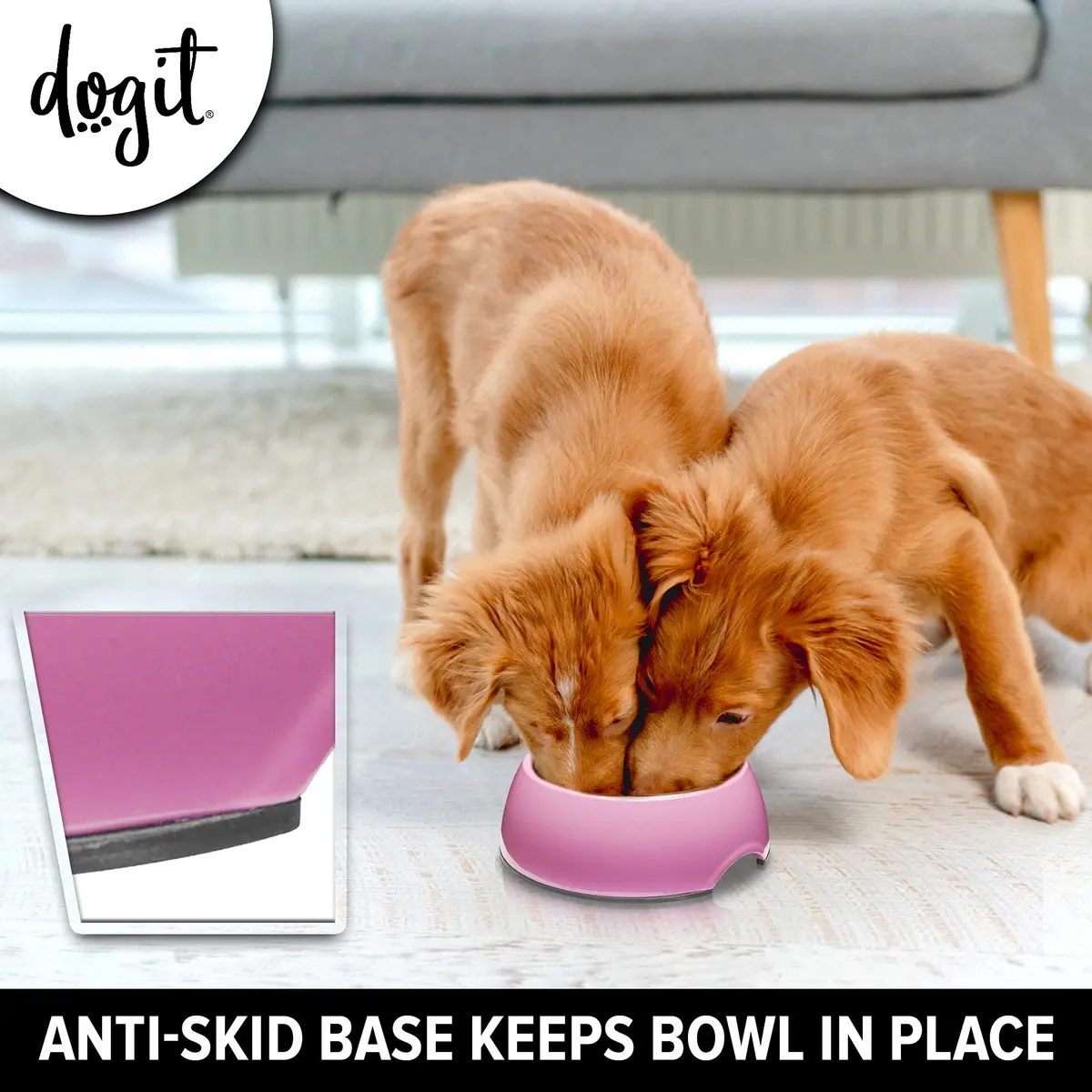 Dogit Dog Bowl Slow Feeder Pink XS | Promotes Healthy Eating & Digestion - view 6