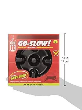 Dogit Go Slow Anti Gulping Dog Bowl Small | Reduces Bloat & Supports Digestion - view 3