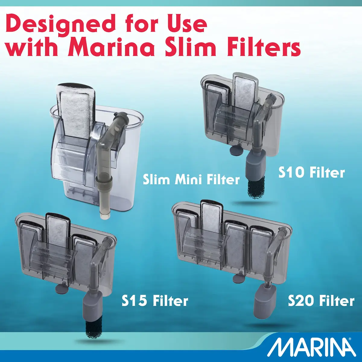 Marina Slim Filter Bio-Carb 3 Pack | Activated Carbon & Ceramitek for Aquarium Water (100-120c) - view 6