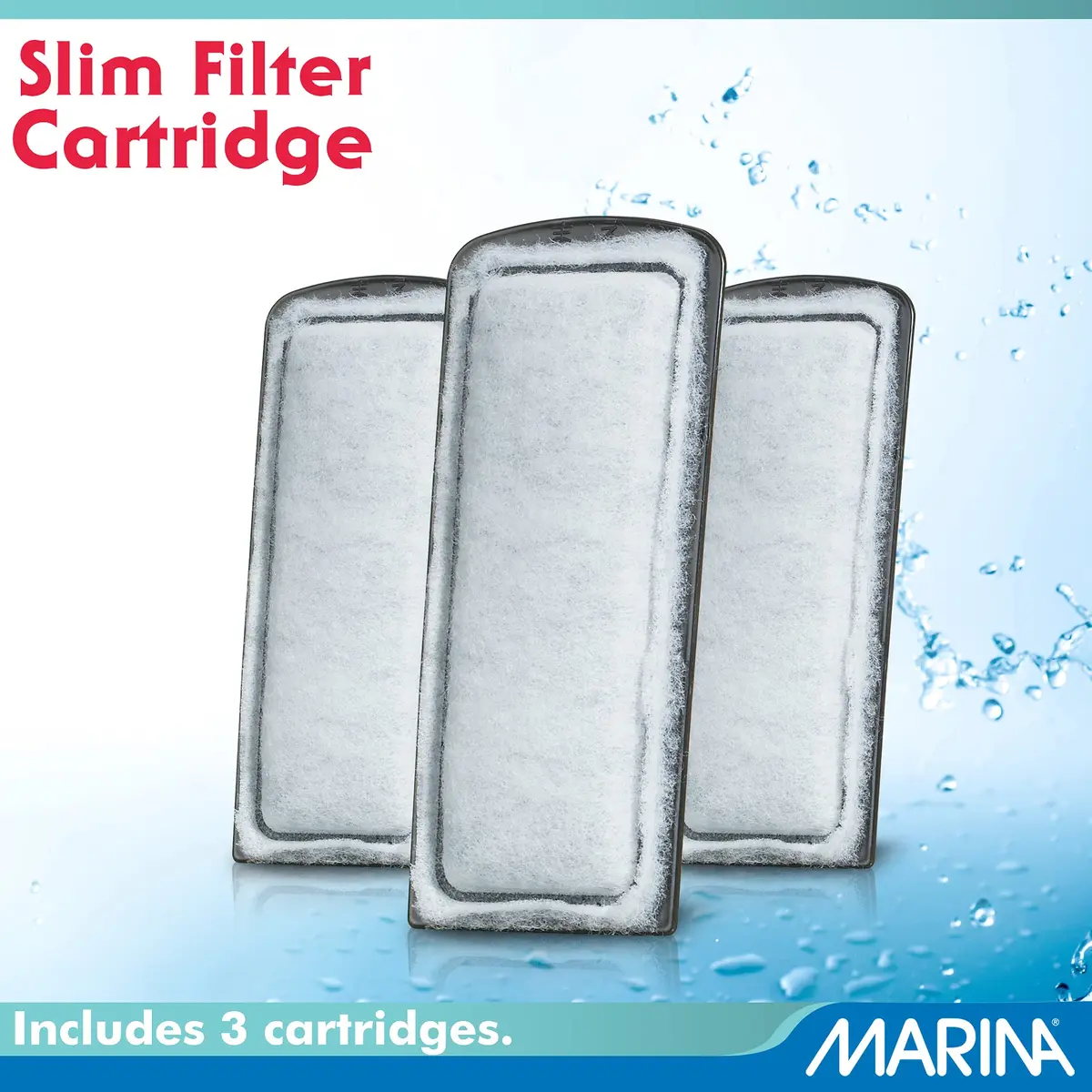 Marina Slim Filter Bio-Carb 3 Pack | Activated Carbon & Ceramitek for Aquarium Water (100-120c) - view 2