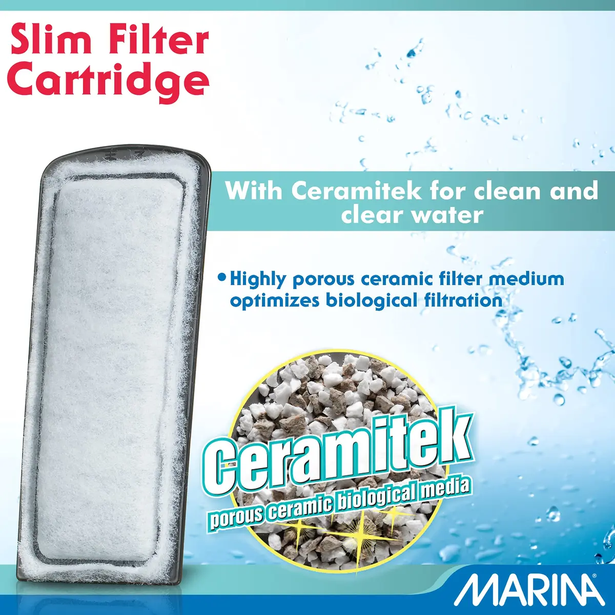 Marina Slim Filter Bio-Carb 3 Pack | Activated Carbon & Ceramitek for Aquarium Water (100-120c) - view 4