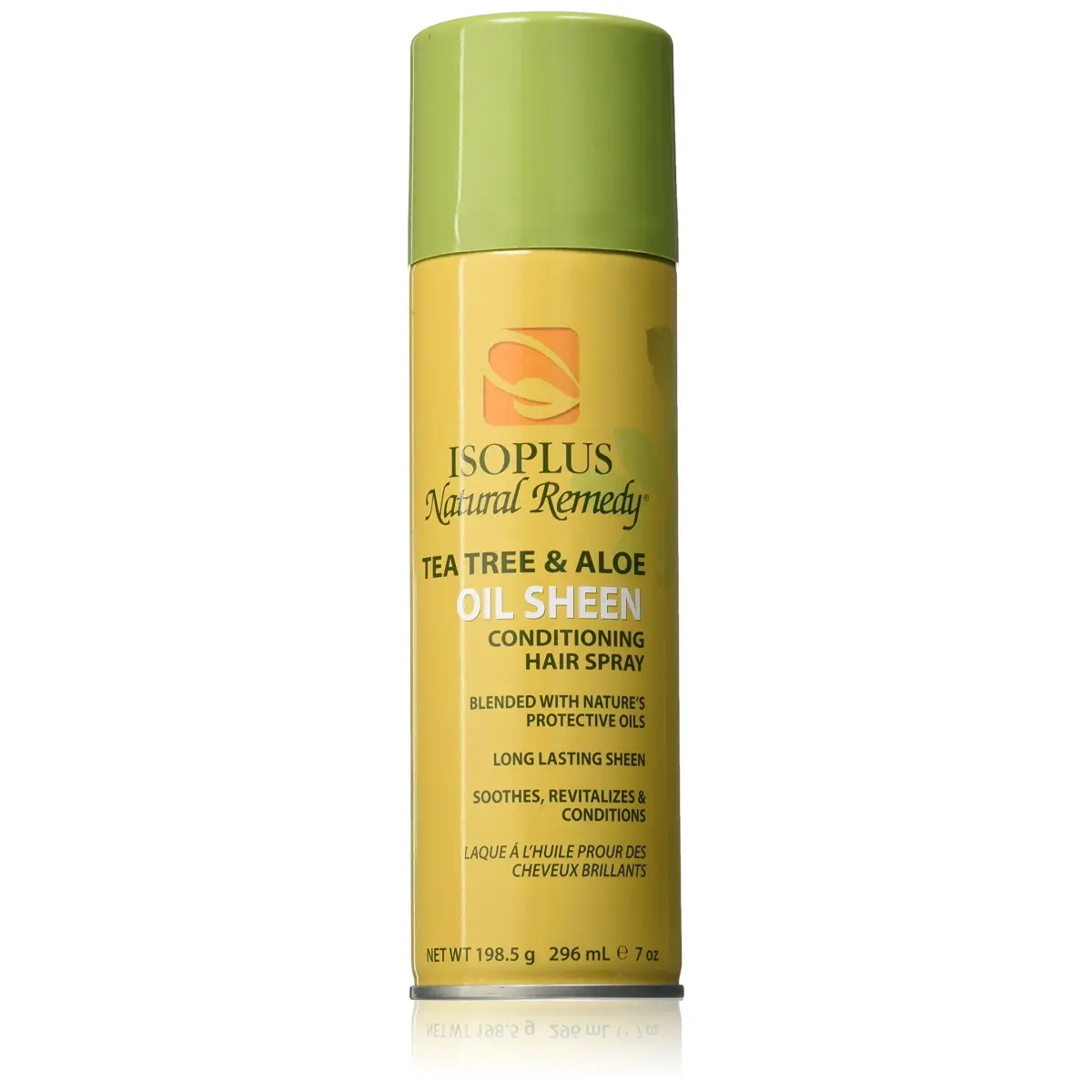Isoplus Natural Remedy Tea Tree & Aloe Oil Sheen Conditioning Hair Spray 207ml (7 Oz) | Protects Against Breakage - main product image