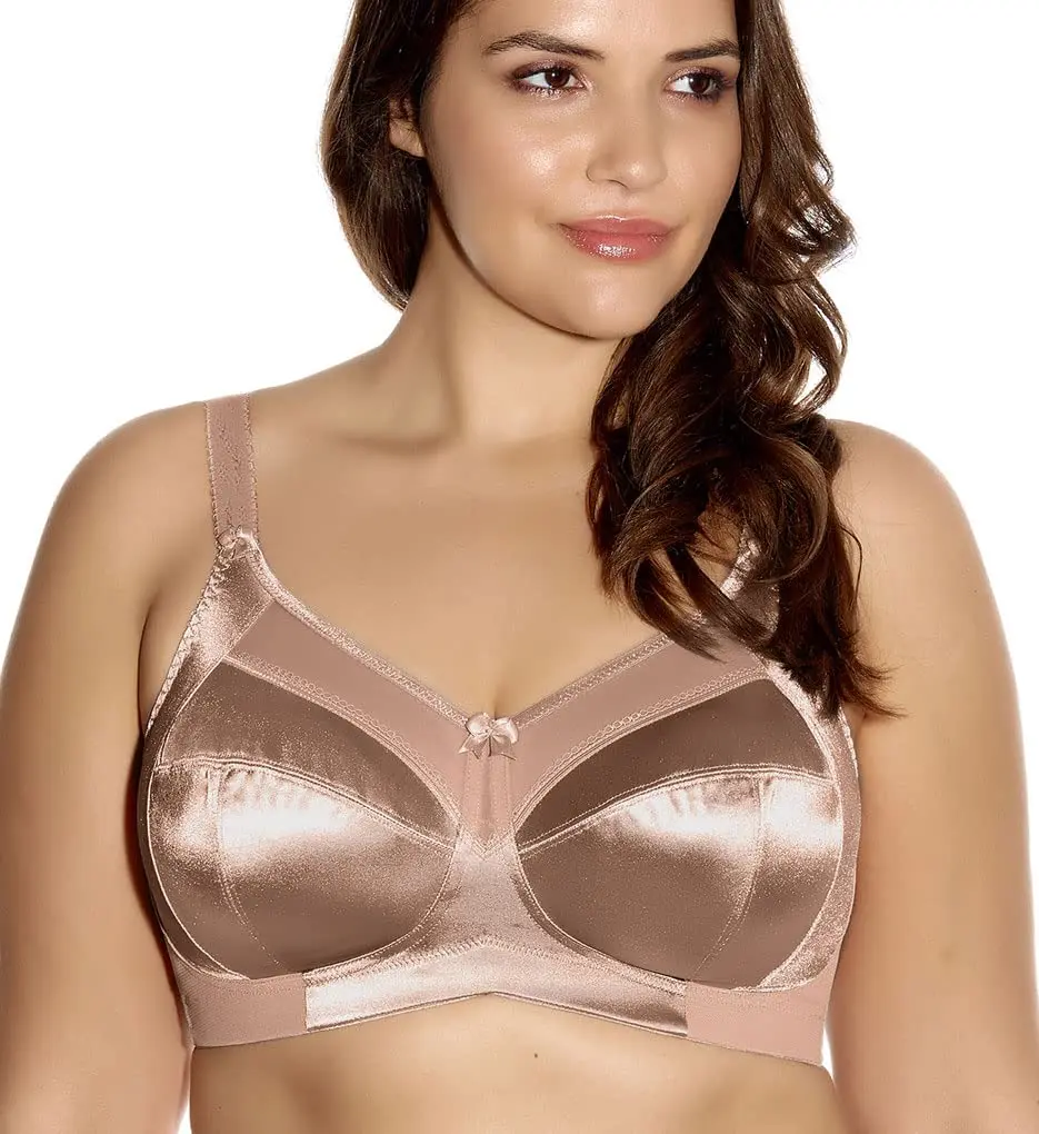 GODDESS Keira Non-Wired Comfort Bra | Soft Cup, Supportive Fit, Sheer Top, Fawn, 36DDD - view 2