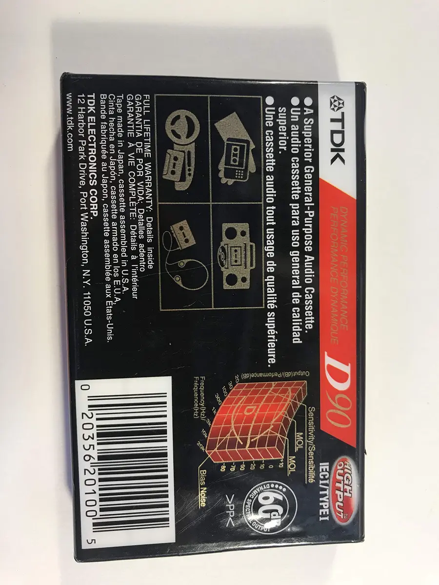 IMATN D90 Standard Size Audio Cassette | High Fidelity, Universal Recording (70-120 chars) - view 2