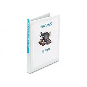 Avery Economy Vinyl Round Ring View Binder 0.5 inch White | Pack of 30 Binders | Customize Front, Back, and Spine - main product image