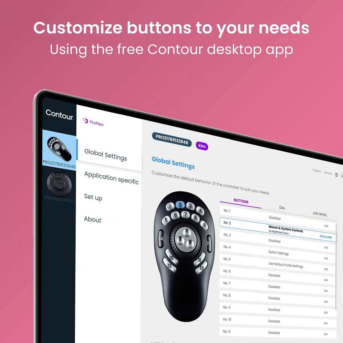 Contour ShuttlePRO v2 Multimedia Controller with Jog Wheel & 15 Programmable Buttons | Black, 13.1cm (5.16in) x 24.5cm (9.65in) x 5.2cm (2.05in) - view 8