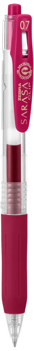 Zebra Sarasa Clip Gel Pen 0.7 mm Magenta | Smooth Ink Flow Writing Instrument - main product image