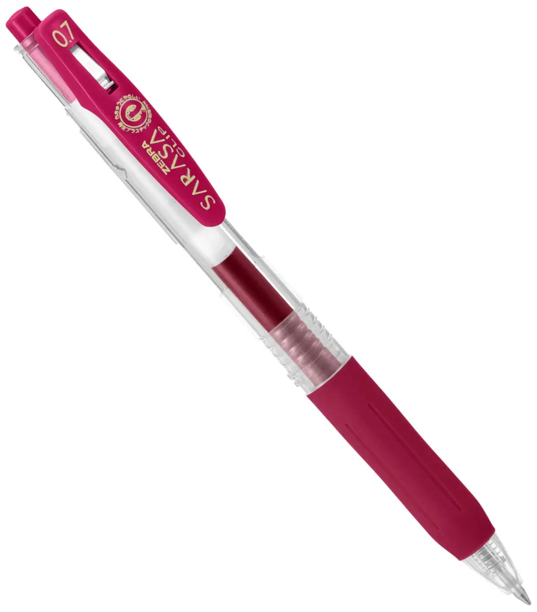 Zebra Sarasa Clip Gel Pen 0.7 mm Magenta | Smooth Ink Flow Writing Instrument - view 2