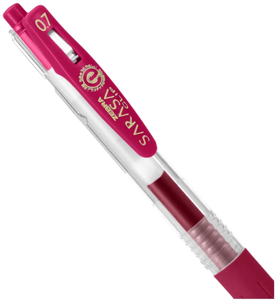 Zebra Sarasa Clip Gel Pen 0.7 mm Magenta | Smooth Ink Flow Writing Instrument - view 4