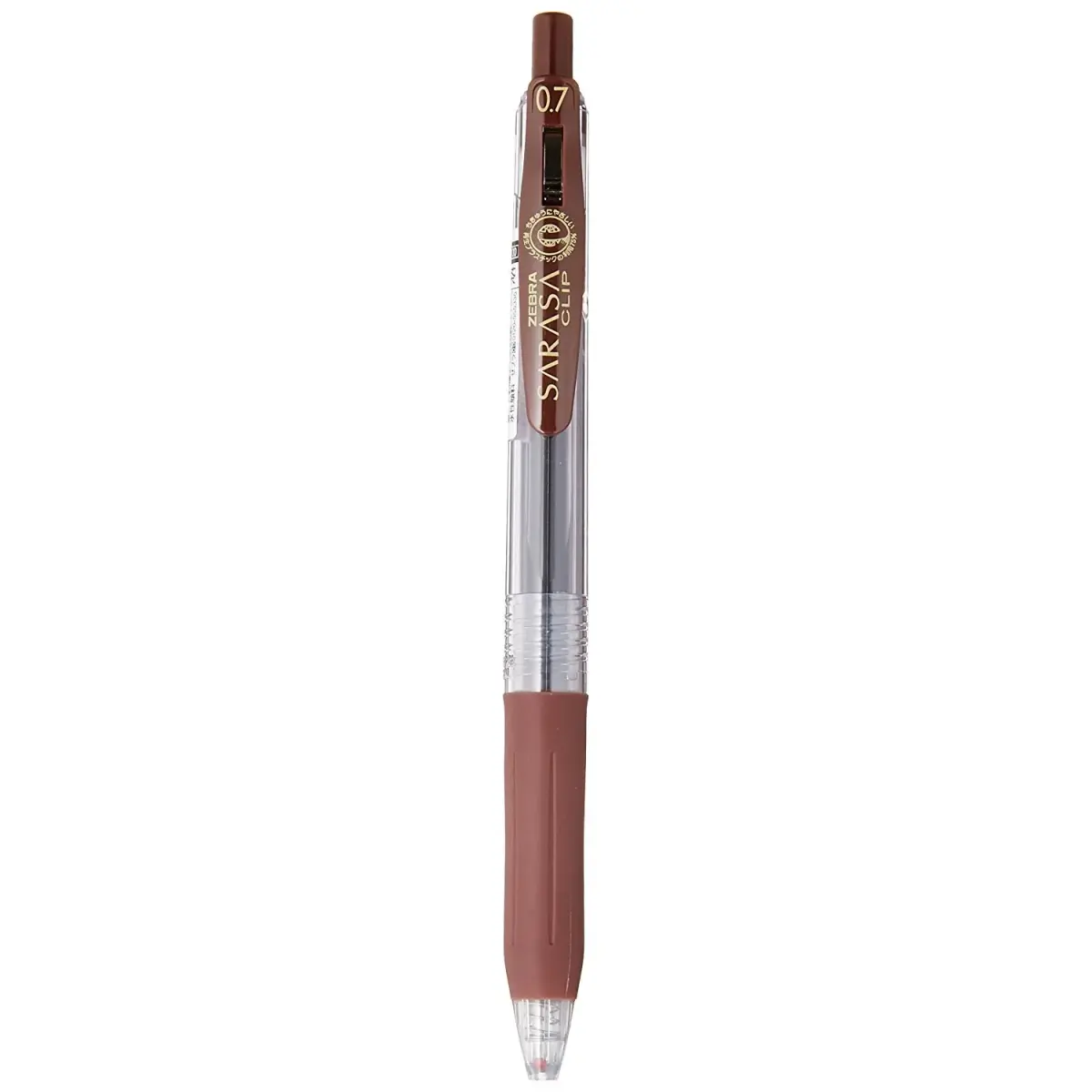 Zebra Sarasa Clip Gel Pen 0.7 mm Brown | Smooth Ink Flow Writing Instrument - main product image