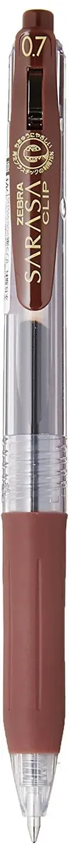 Zebra Sarasa Clip Gel Pen 0.7 mm Brown | Smooth Ink Flow Writing Instrument - view 2