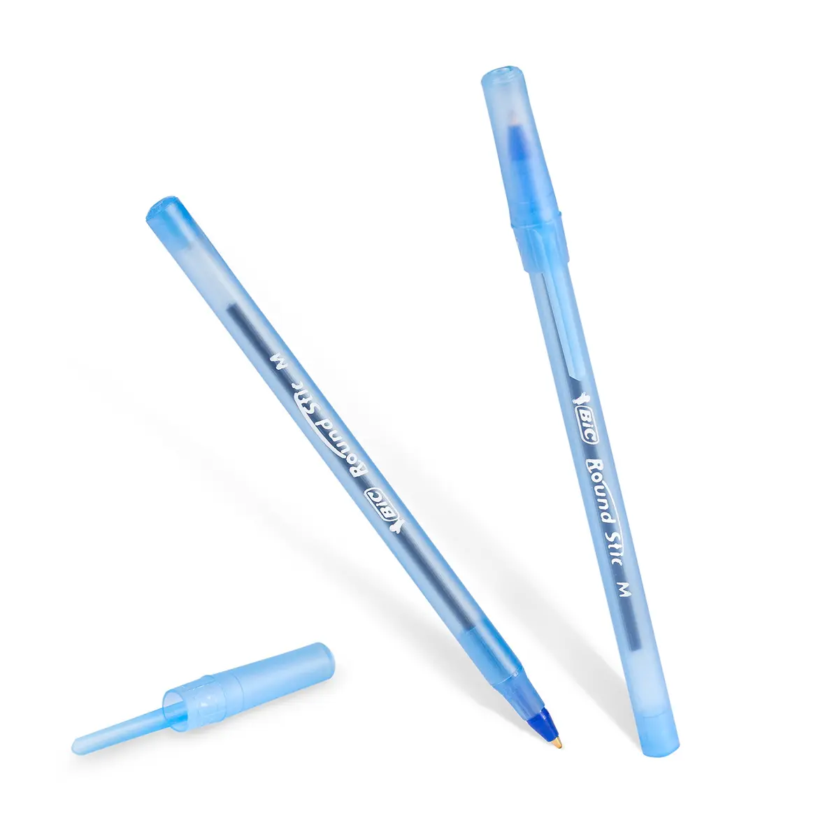 BIC Round Stic Xtra Life Blue Ballpoint Pens, Medium Point 1.0mm, 36-Count Pack | Smooth Ink Flow for Daily Writing - view 3