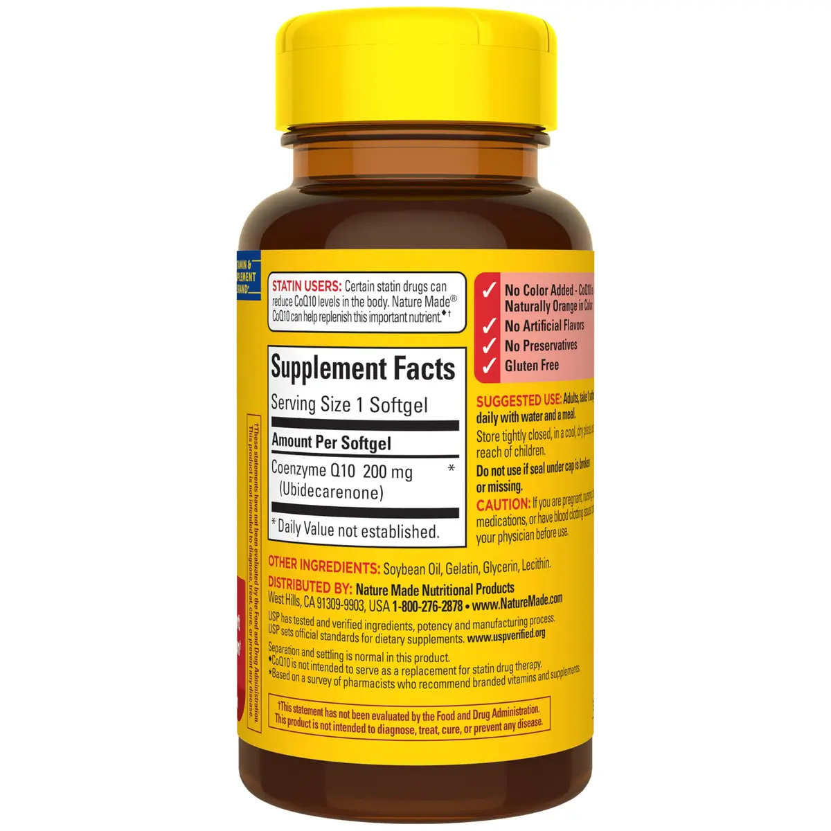 Nature Made CoQ10 200mg Softgels | Heart & Cellular Energy Support, 40 Softgels - view 8