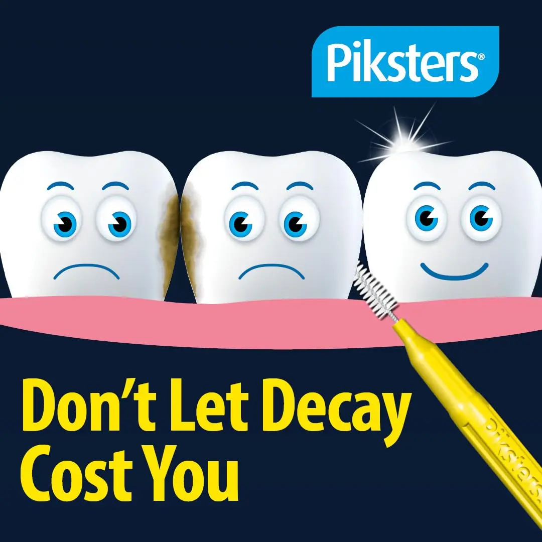 Piksters Interdental Brush Size 0 Grey (10 Pack) | ISO 1 for Very Tight Gaps - view 5