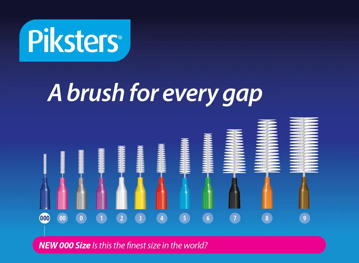 Piksters Interdental Brush Size 2 White 10 Pack | Reusable Plastic-Coated Wire for Daily Oral Hygiene - view 9