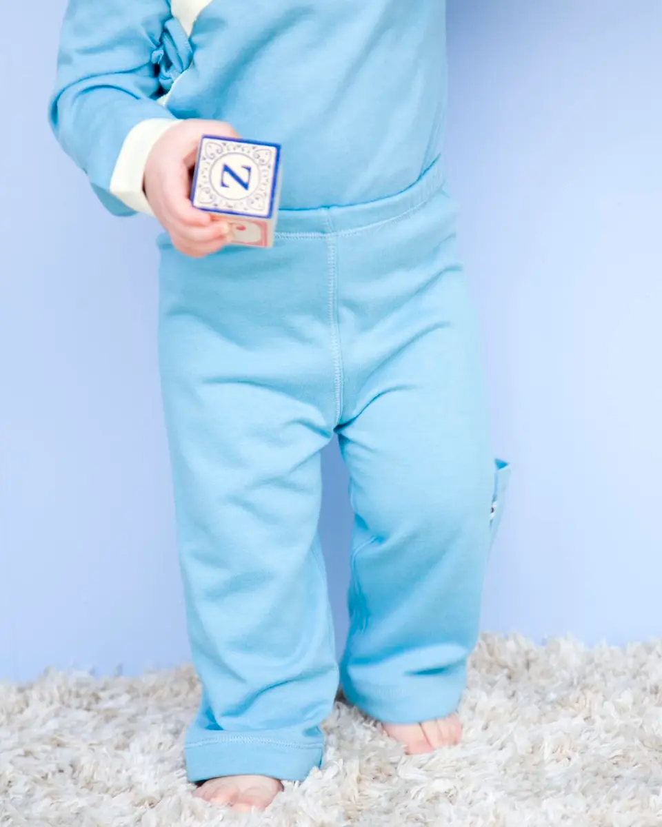 Babysoy Baby Girls' Soft Cozy Pants - Petal - 6-12 Months | Ultra-Soft Recycled Fabric for Sensitive Skin - view 6
