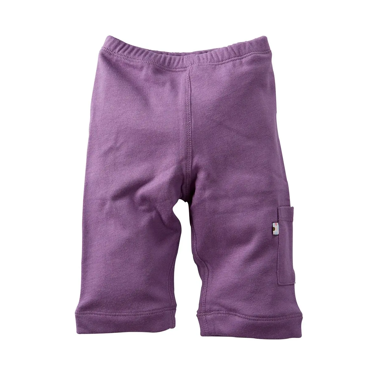 Babysoy Baby Girls' Soft Cozy Pants - Eggplant - 3-6 Months | Ultra-Soft, Recycled Fabric for Sensitive Skin - main product image