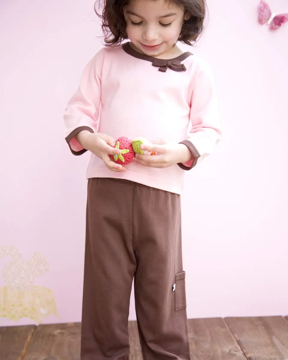 Babysoy Baby Girls' Soft Cozy Pants - Petal - 0-3 Months | Ultra-Soft Recycled Fabric for Sensitive Skin - view 3