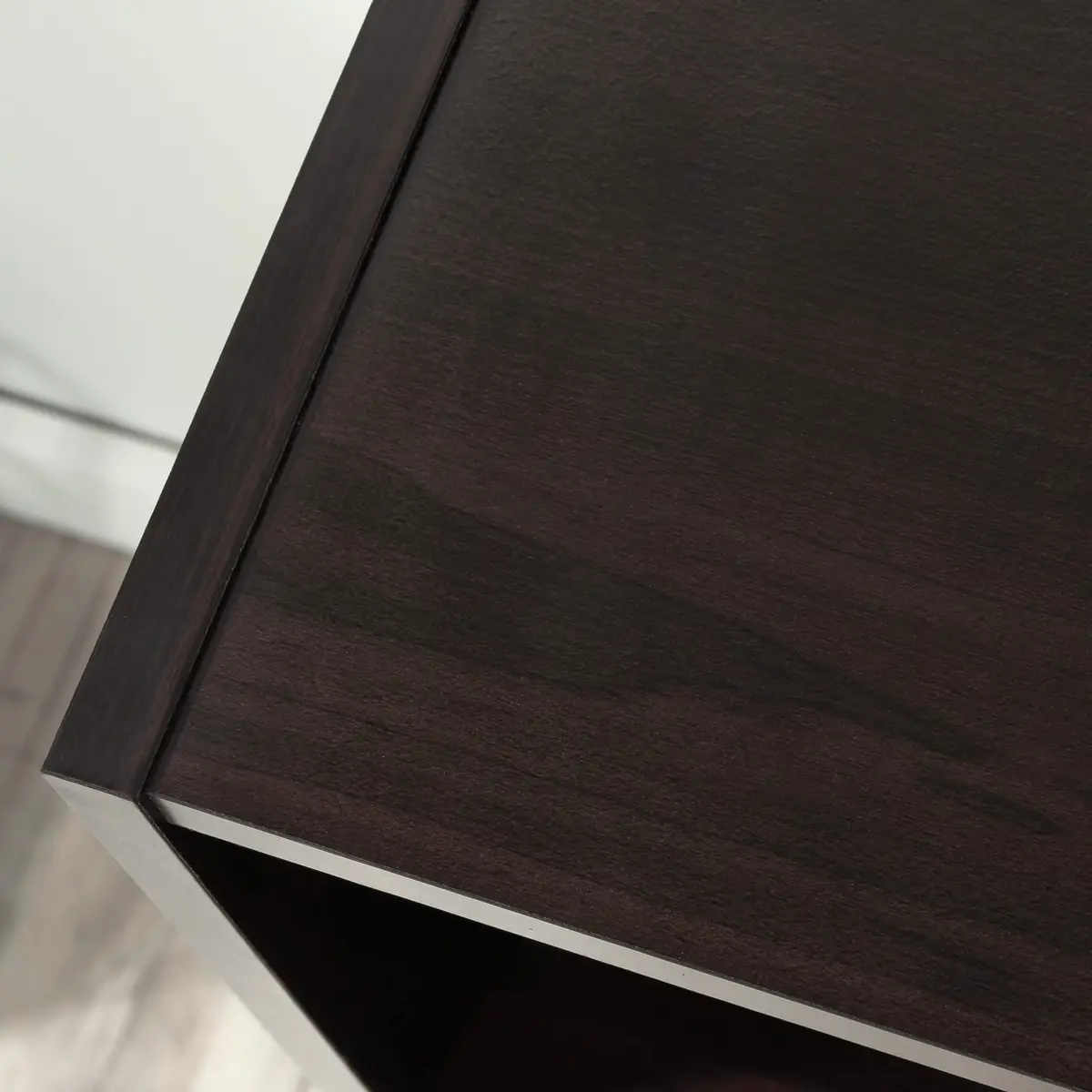Sauder Beginnings 3-Shelf Bookcase in Med Wood Finish | Adjustable Shelves & Stylish Design - view 7