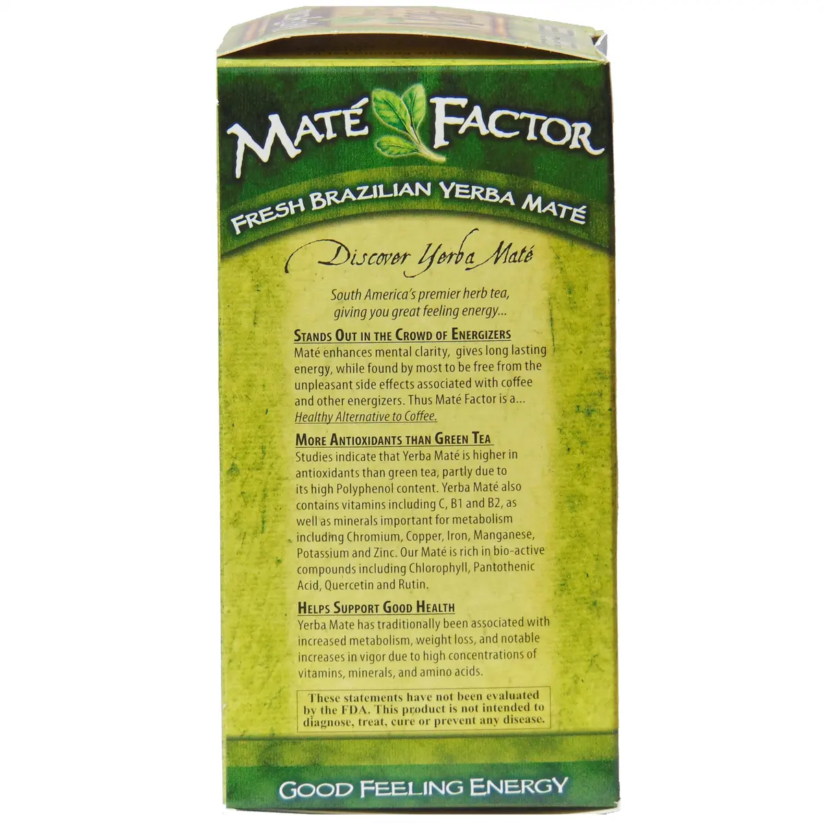 Maté Factor Yerba Mate Energizing Herb Tea Bag, Organic Green, 24-Count | Fresh & Certified - view 5