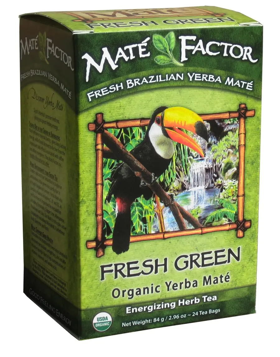 Maté Factor Yerba Mate Energizing Herb Tea Bag, Organic Green, 24-Count | Fresh & Certified - main product image