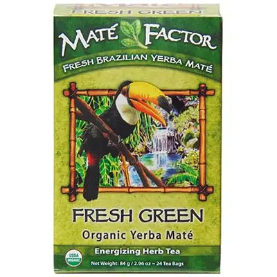 Maté Factor Yerba Mate Energizing Herb Tea Bag, Organic Green, 24-Count | Fresh & Certified - view 3