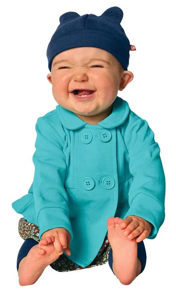 Zutano Terry Bodice Jacket, Pool, 18 Months | Lightweight & Warm Year-Round - view 2