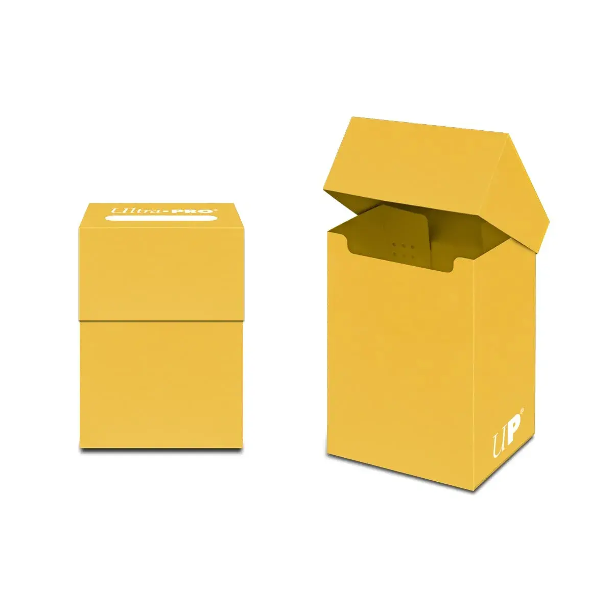Ultra Pro Standard Deck Box Yellow 80-Card Capacity | Archival-Safe Polypropylene for Trading Cards - main product image