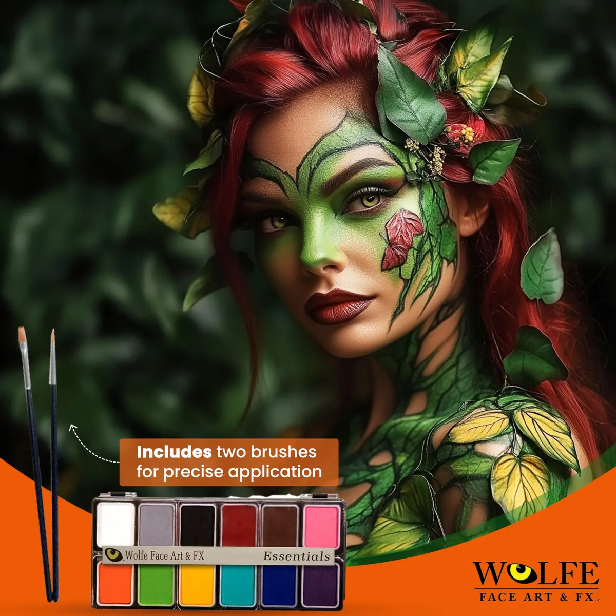 Wolfe FX 12-Color Makeup Palette - Face & Body Paint Kit Essentials | Vibrant, Long-Lasting, Skin-Safe - view 2