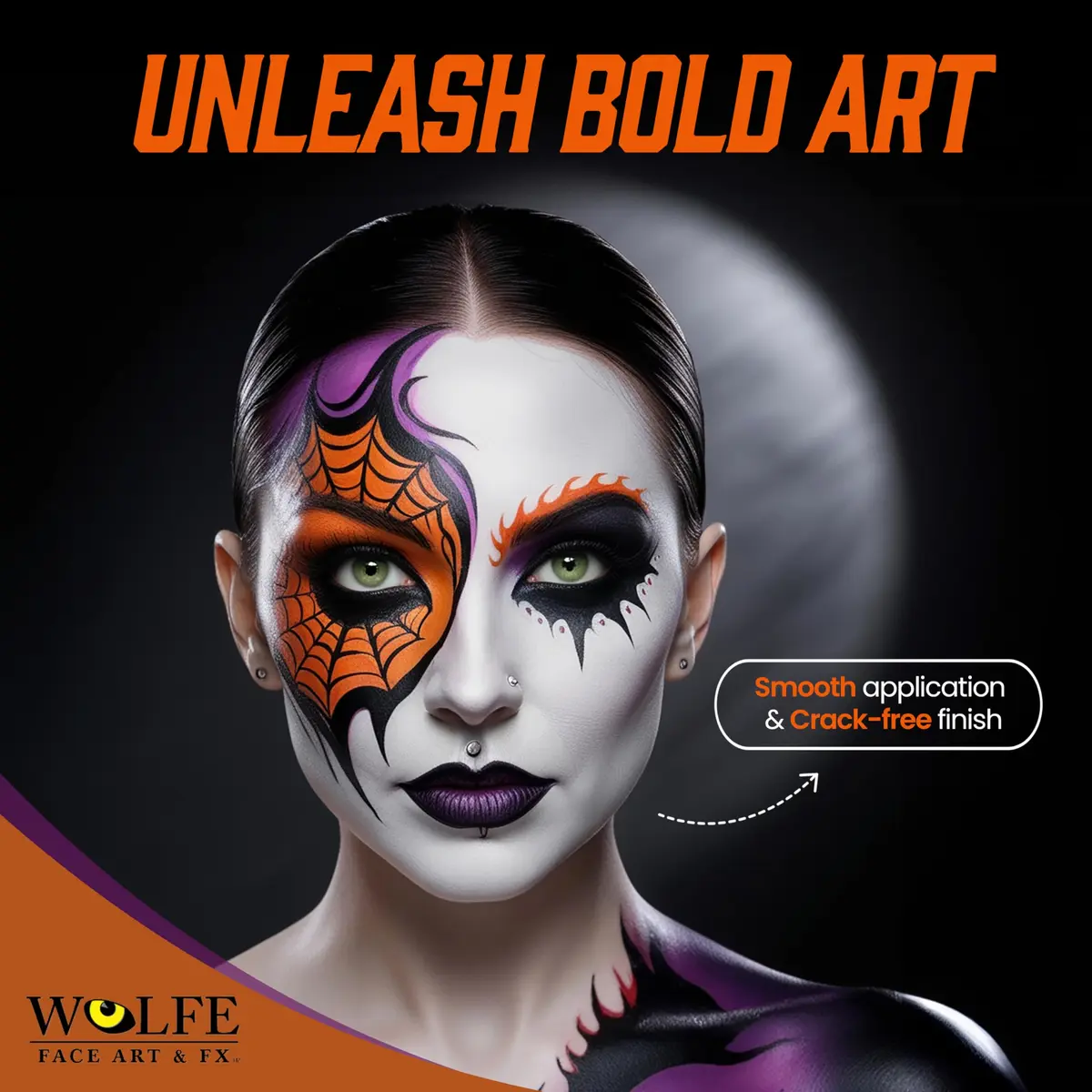 Wolfe FX 12-Color Makeup Palette - Face & Body Paint Kit Essentials | Vibrant, Long-Lasting, Skin-Safe - view 3