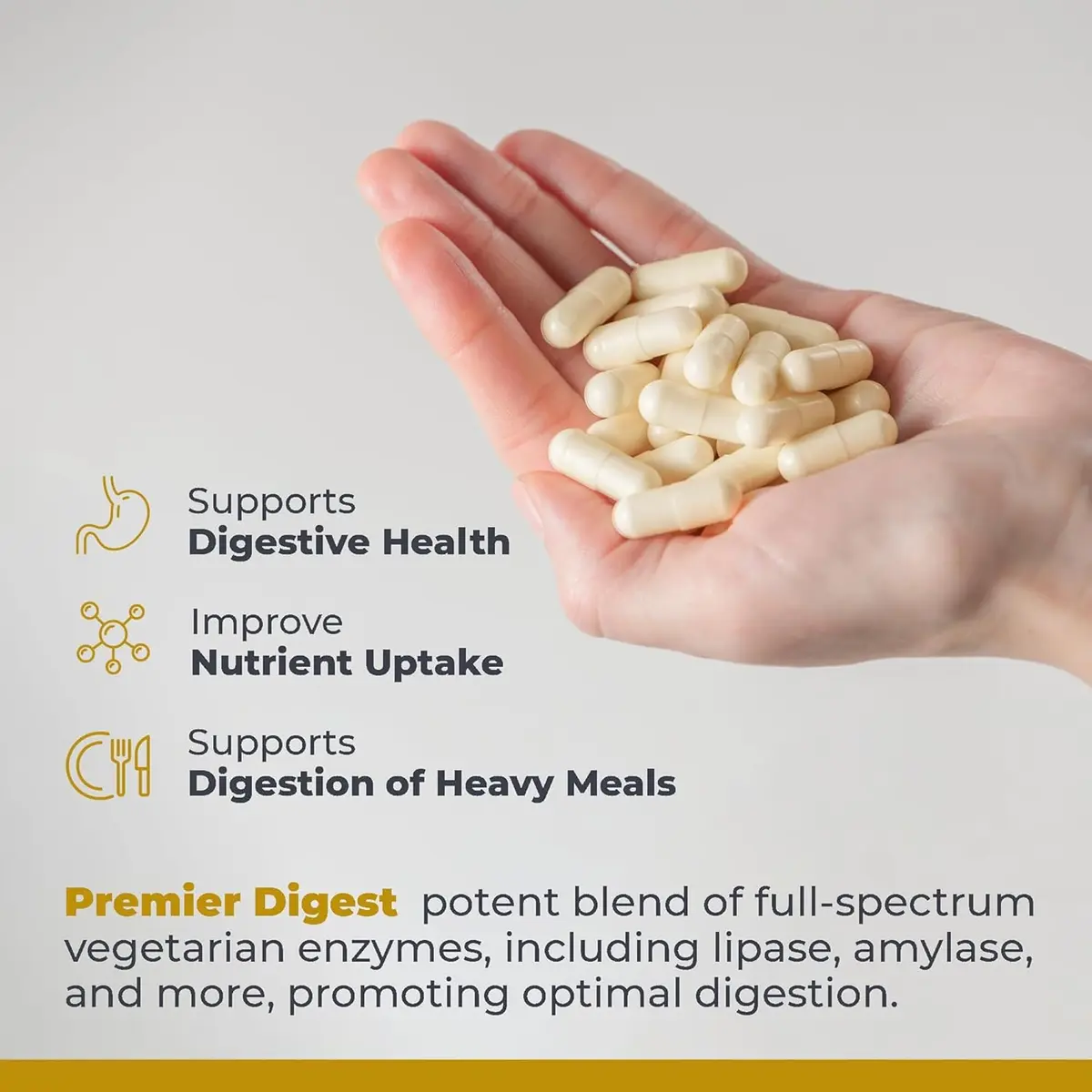 Premier Research Labs Premier Digest 60 Plant-Sourced Capsules | Supports Full Spectrum Digestion - view 4