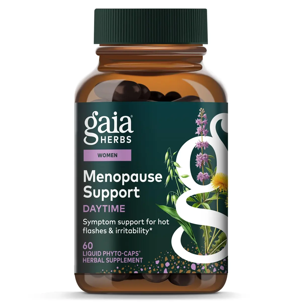 Gaia Herbs Menopause Support Daytime, 60 Vegan Capsules | Supports Hormonal Balance & Well-Being - main product image