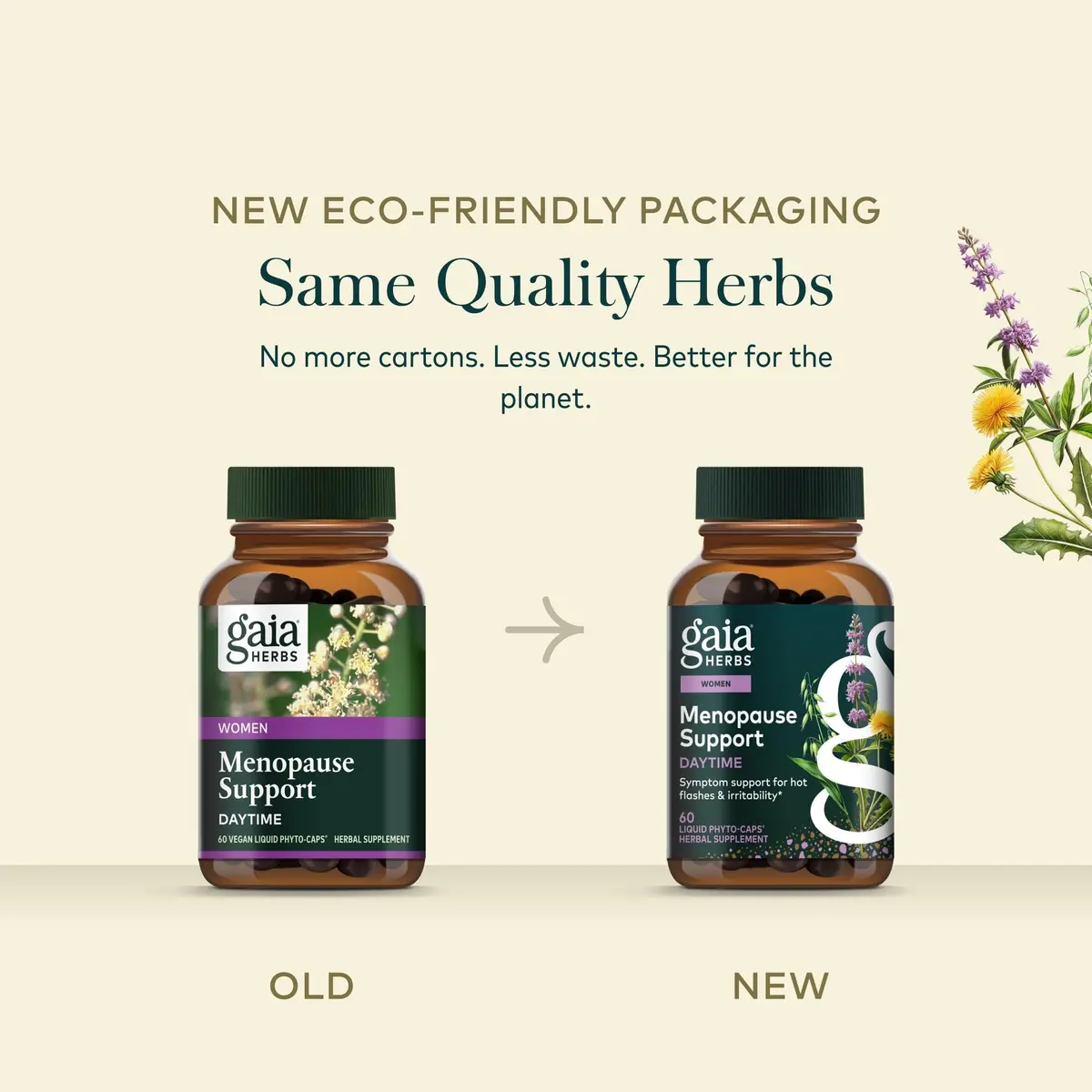 Gaia Herbs Menopause Support Daytime, 60 Vegan Capsules | Supports Hormonal Balance & Well-Being - view 7