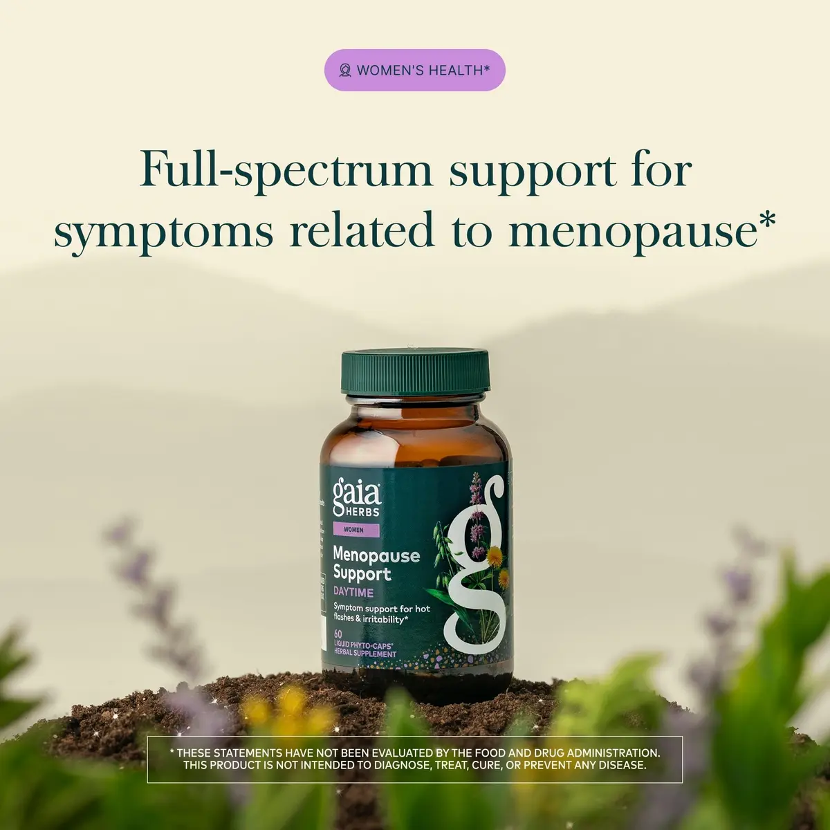 Gaia Herbs Menopause Support Daytime, 60 Vegan Capsules | Supports Hormonal Balance & Well-Being - view 3