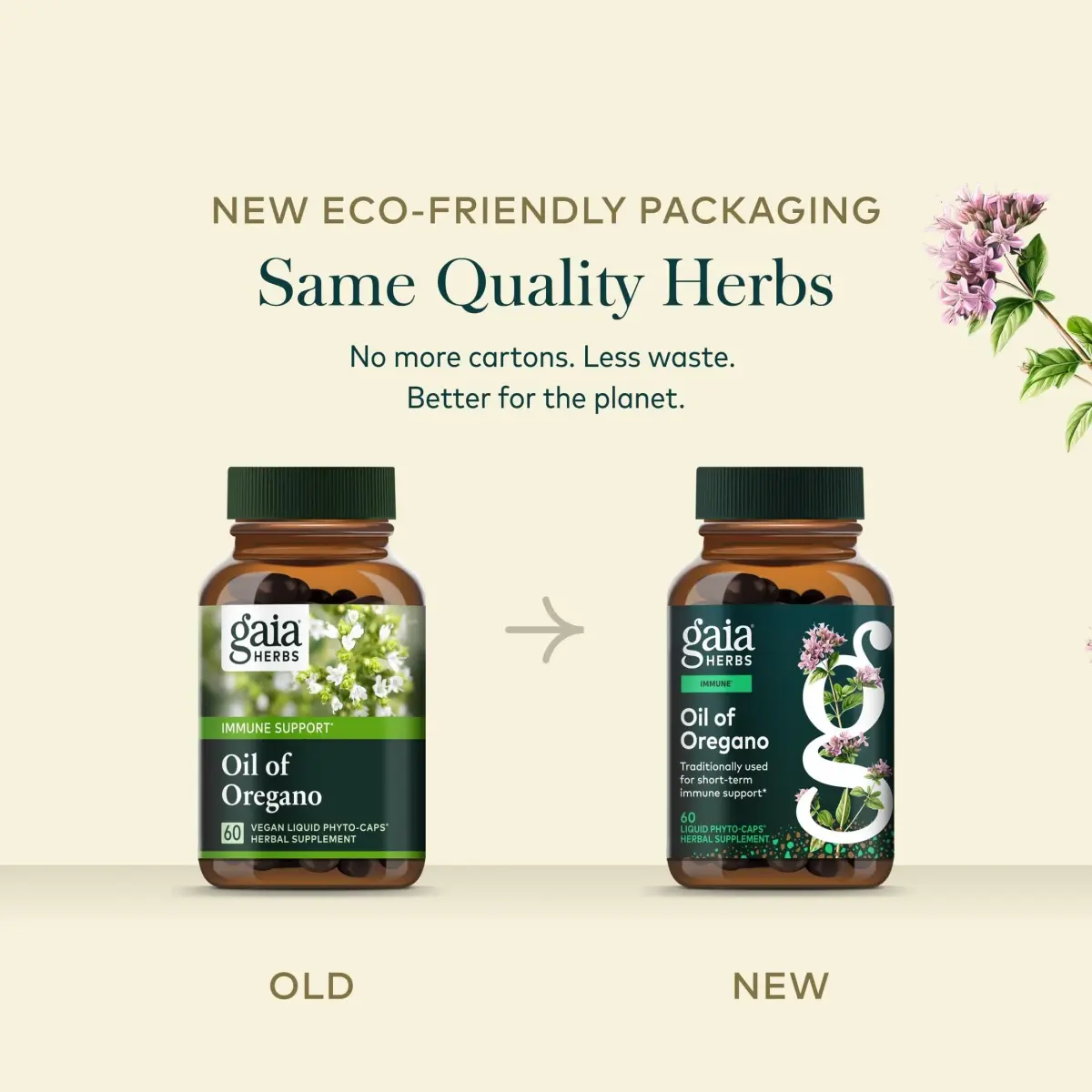 Gaia Herbs Oil of Oregano 230 mg Vegan Capsules | Immune & Antioxidant Support Supplement with Carvacrol & Thymol - view 7