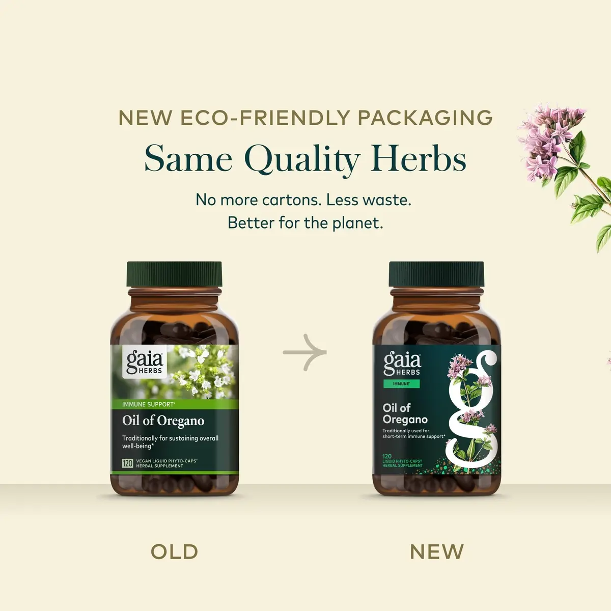 Gaia Herbs Oil of Oregano 230 mg Vegan Capsules | Immune & Antioxidant Support Supplement - view 7