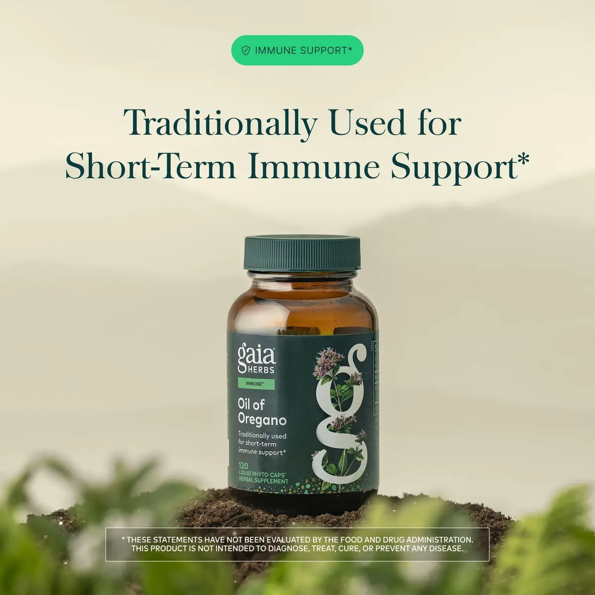 Gaia Herbs Oil of Oregano 230 mg Vegan Capsules | Immune & Antioxidant Support Supplement - view 3