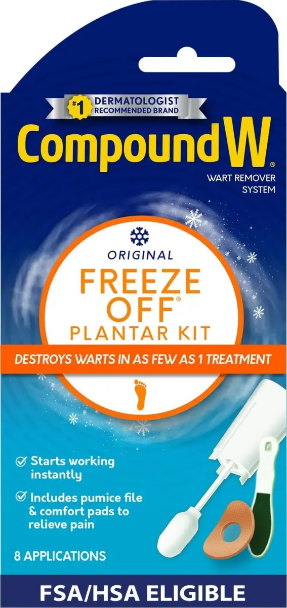 Compound W Freeze Off Plantar Wart Removal Kit 8 Applications | Doctor-Recommended Medication - main product image