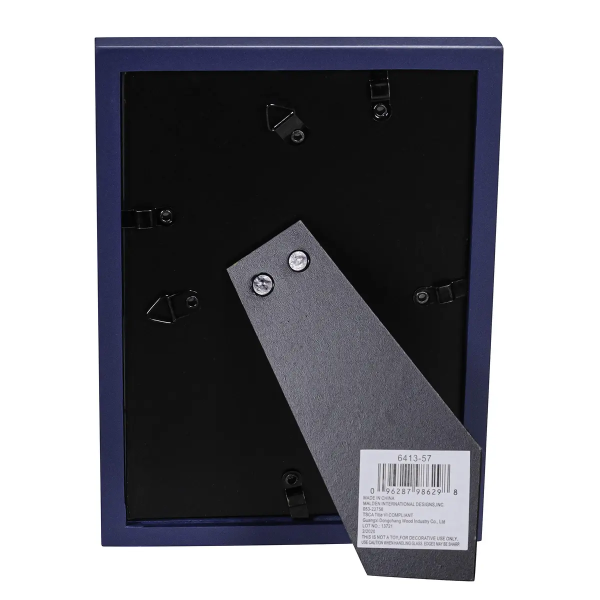 Malden Navy Blue Concept Wood Picture Frame 5x7 | Minimalist MDF Design for Photos & Art - view 7