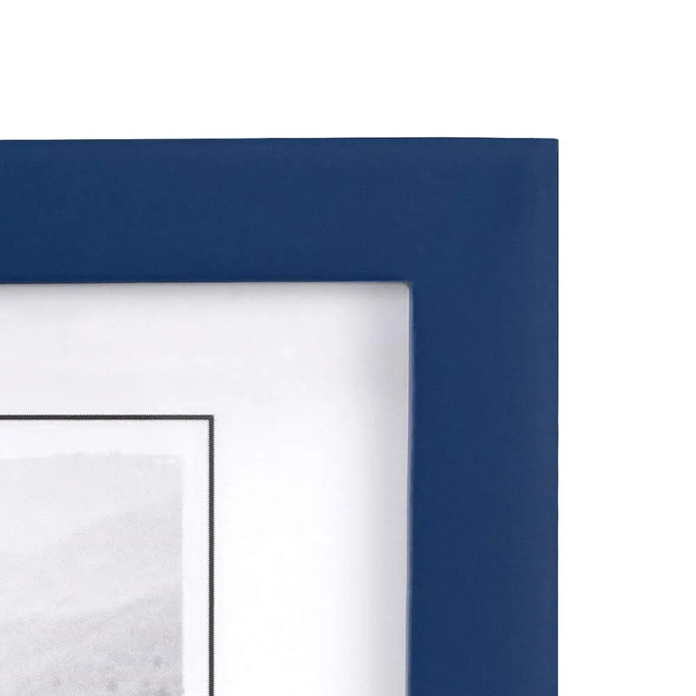 Malden Navy Blue Concept Wood Picture Frame 5x7 | Minimalist MDF Design for Photos & Art - view 3