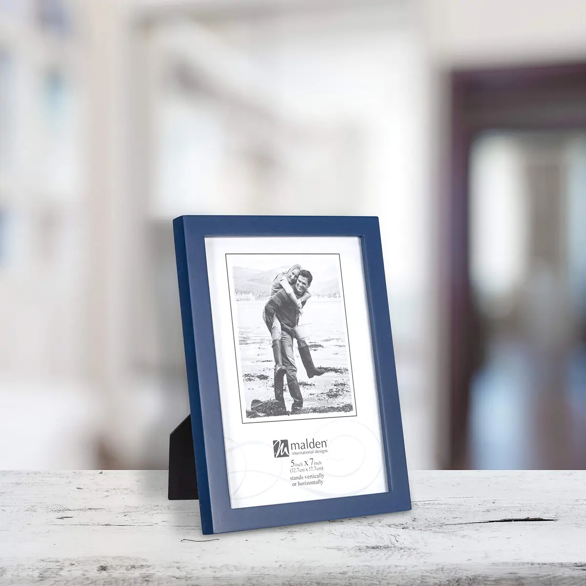 Malden Navy Blue Concept Wood Picture Frame 5x7 | Minimalist MDF Design for Photos & Art - view 4