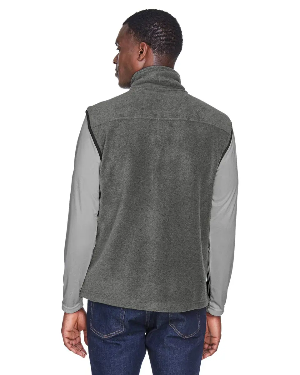 Harriton Adult 8 oz. Fleece Vest XL CHARCOAL | Breathable, Midweight Polyester for Active Women - view 2