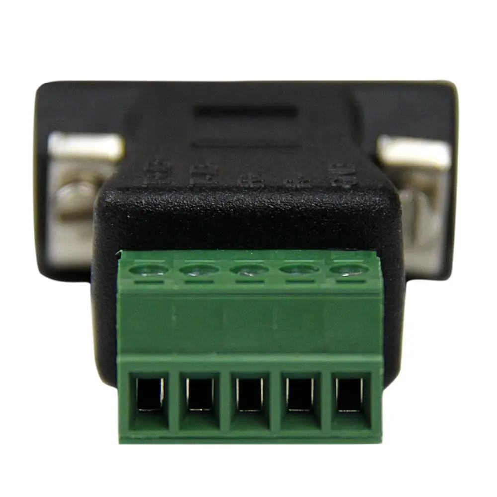 StarTech.com DB9 to Terminal Block Adapter RS422 RS485 Male Black | Converts DB9 Male to 5-Pin Terminal Block for Industrial Wiring - view 4