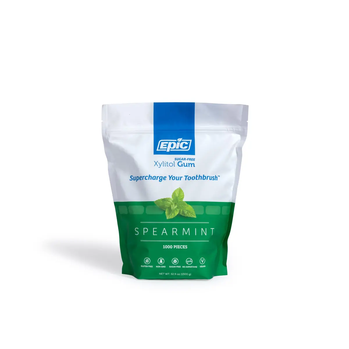 Epic Xylitol Spearmint Gum, 1000 Pieces | Sugar Free, No Artificial Sweeteners, Vegan - view 8