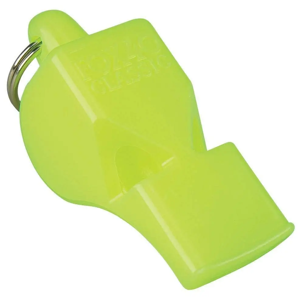 Fox 40 Classic Safety Whistle, Neon Yellow | 115 dB Loud High-Pitched Sound - main product image