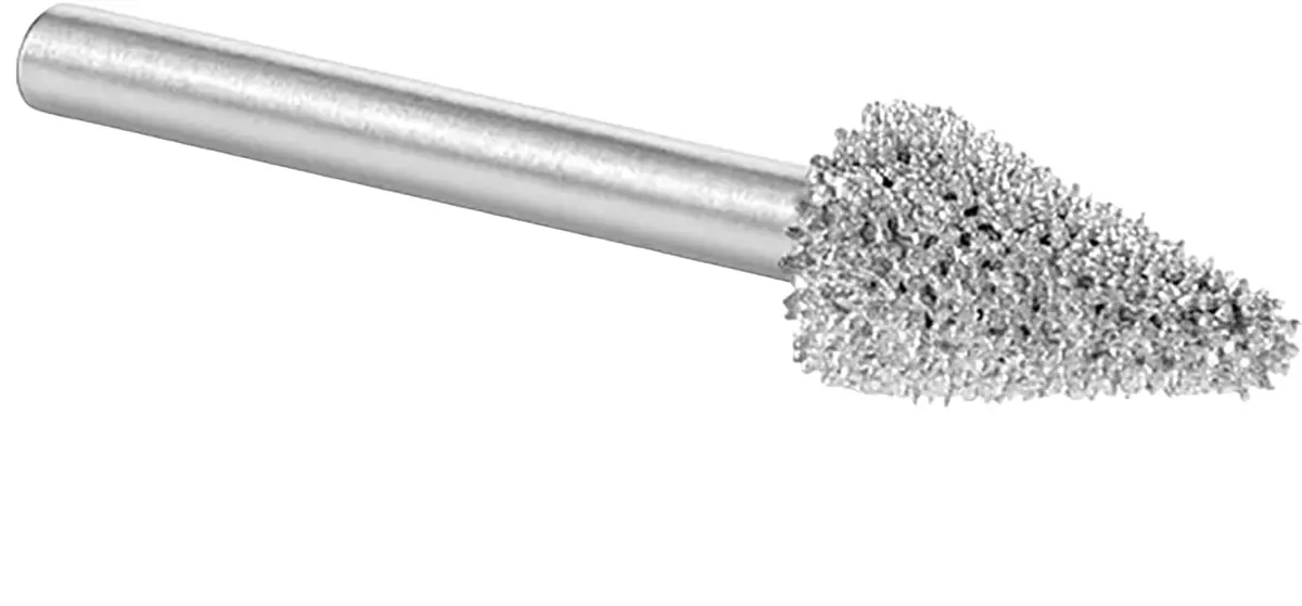Kutzall Original Taper Rotary Burr 1/8" Shaft Coarse | Wood Carving & Detail Tool - view 2