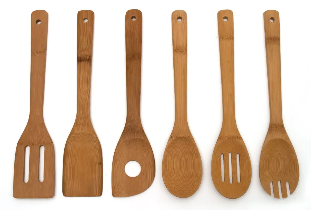 Lipper International Bamboo Wood Kitchen Tools Set (6-Piece) | Natural Renewable Resource - main product image