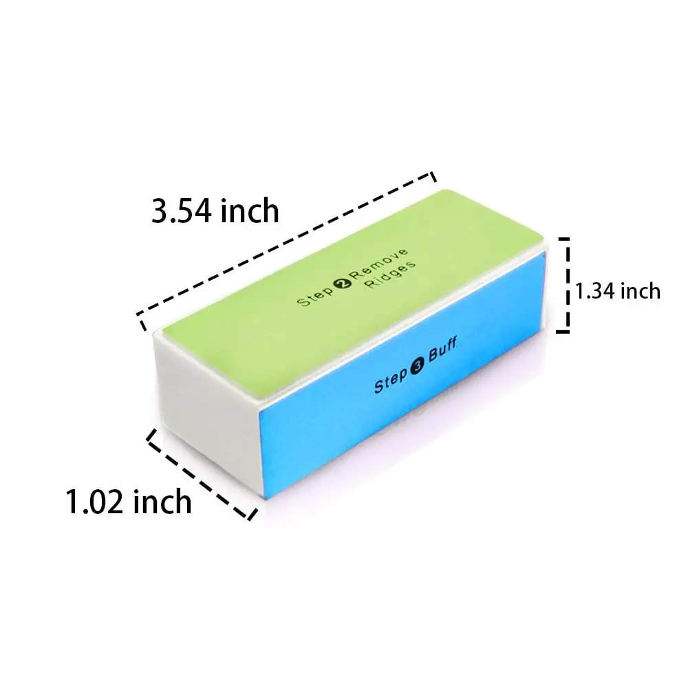 Soft 'N Style 4 Way Shiny Block Nail Buffer 3.5" x 1.4" | 4-Step High Gloss Shine - view 3